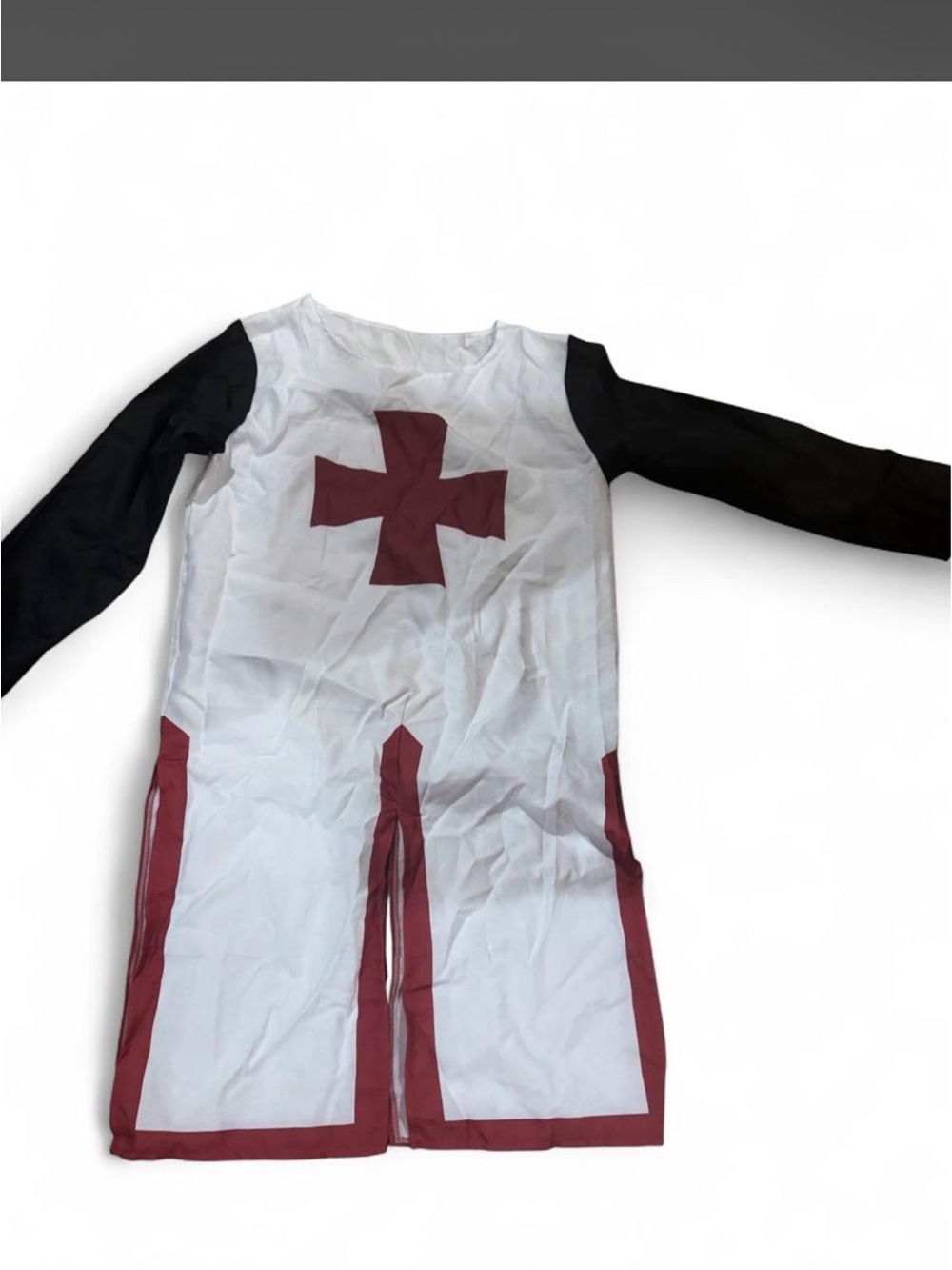 Men’s large White and Maroon Knight Costume Tunic